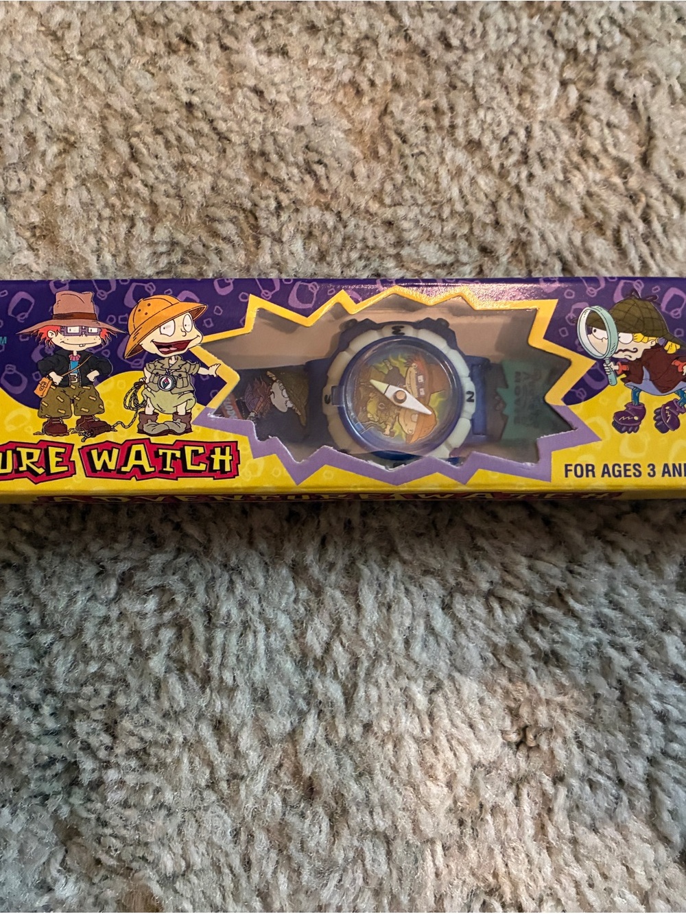 1998 Rugrats Movie Adventure Watch Mott’s Promo NEW Sealed Glow Compass LCD
